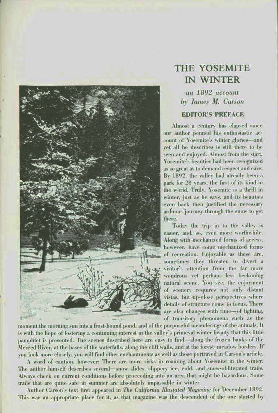 The Yosemite in Winter: an 1892 account. vist0053a